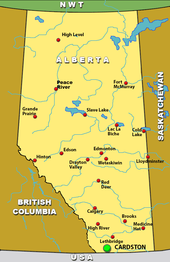 Cardston Alberta Charter Flights / Chrter Flight Network