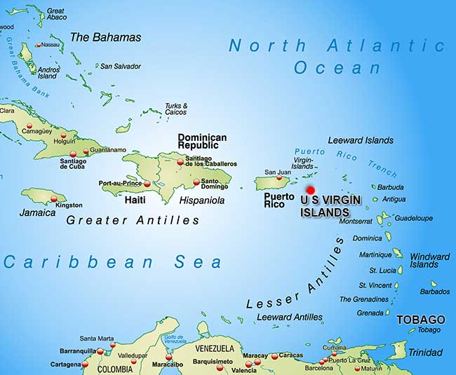 US Virgin Islands Caribbean Charter Flights